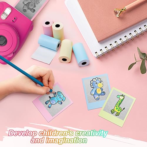 Miniatura 3 de 9 Rollos de Papel de Impresión Térmico para Cámara Instantánea de Niños - Rollos de Papel para Impresora de Fotos para Regalos de Cumpleaños para