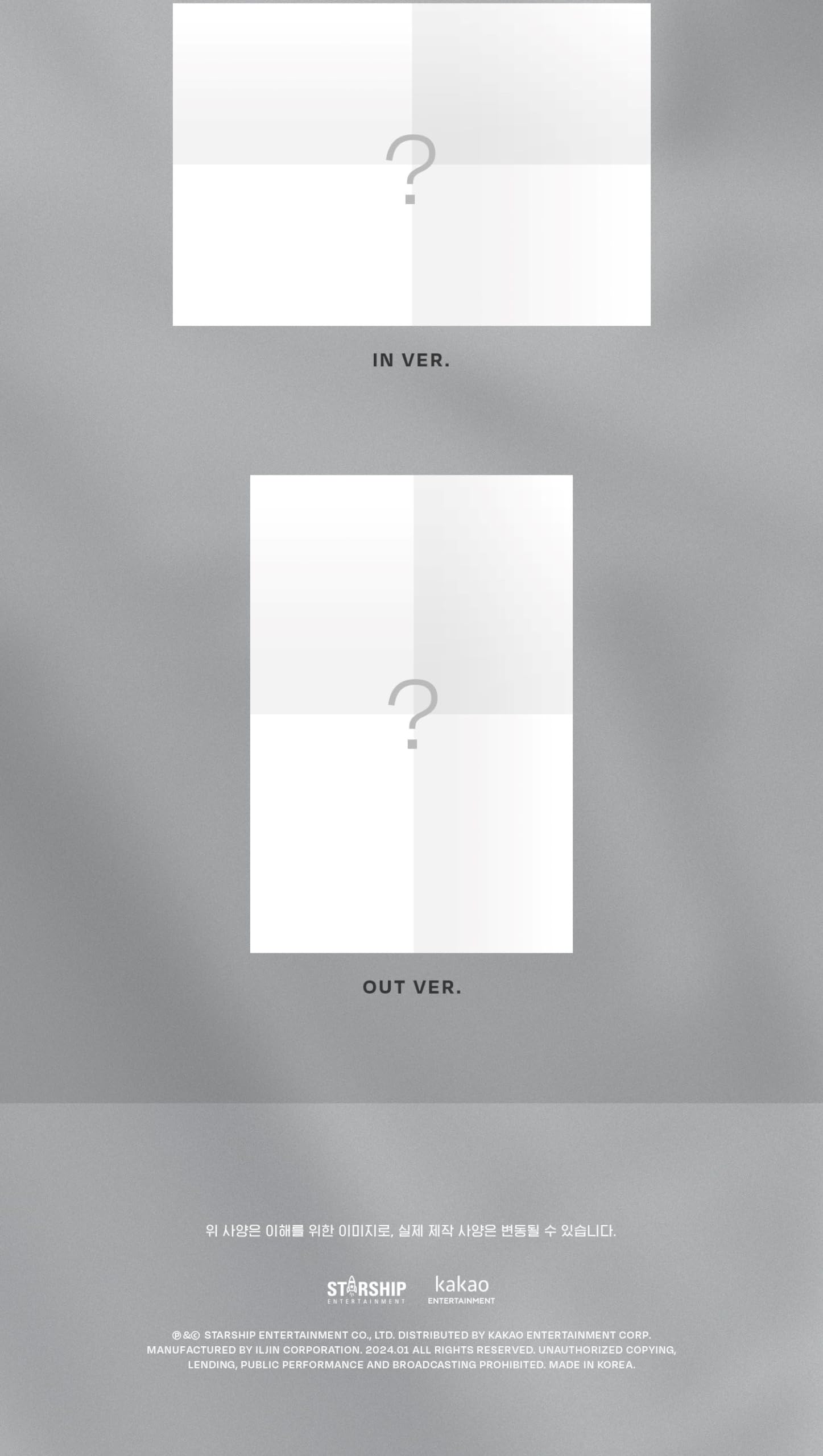 WJSN SEOLA INSDIE Out 1er álbum individual CD+fotolibro+tarjeta fotográfica+seguimiento sellado Cosmic Girls (juego completo (entrada+salida+sobre))