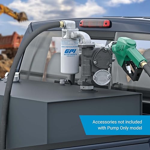 Miniatura 7 de GPRO - Bomba de transferencia de combustible serie V25, solo bomba, 25 GPM, 12 voltios (170000-01)