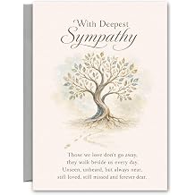 With Deepest Sympathy Tree Remembrance Card SYM32