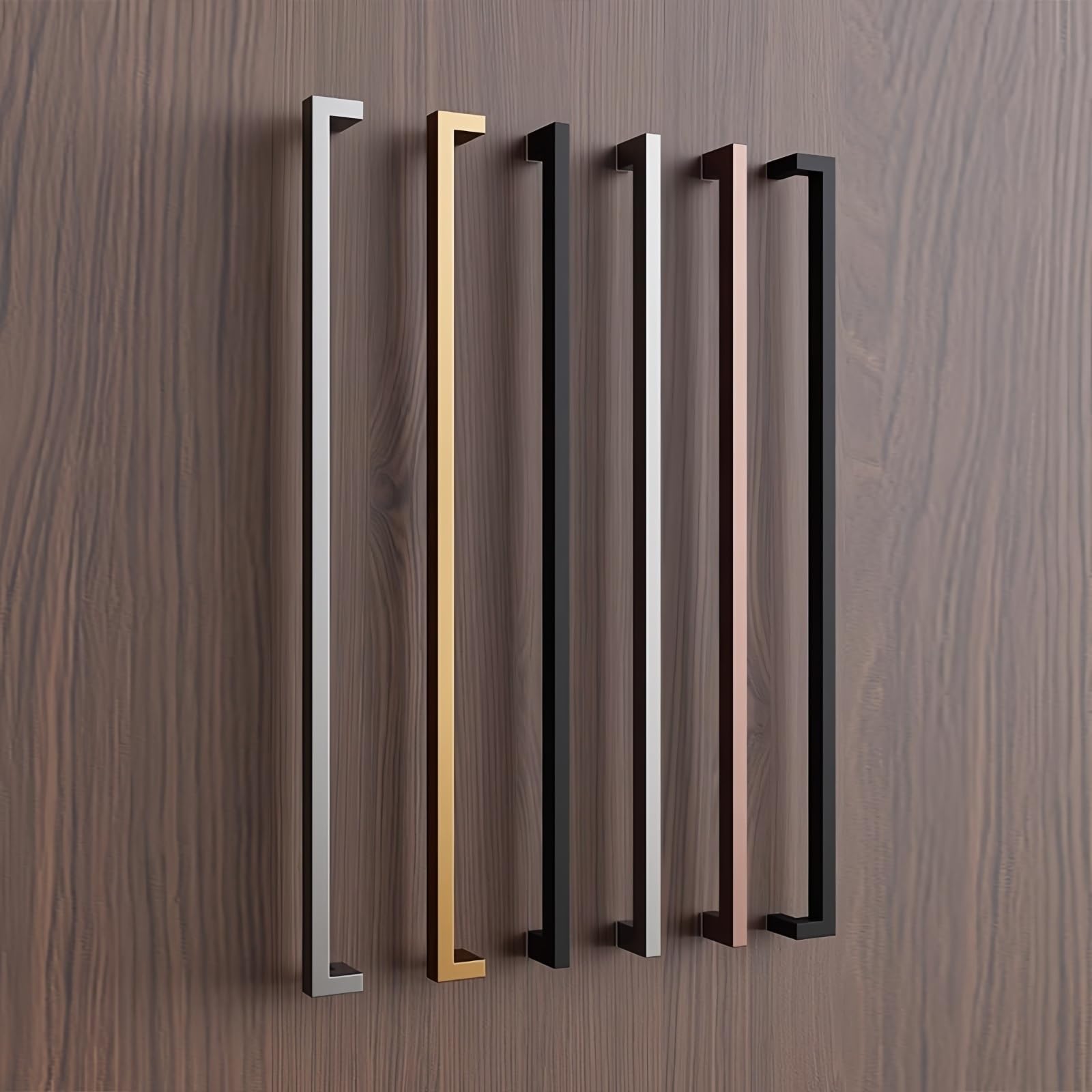 Poignée de porte d'entrée inox 1500 mm avec matériel de fixation complet