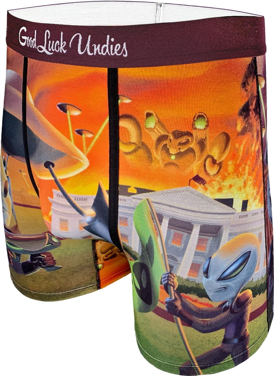 Good Luck Undies Men's Science & Space Boxer Brief Underwear - Image 2