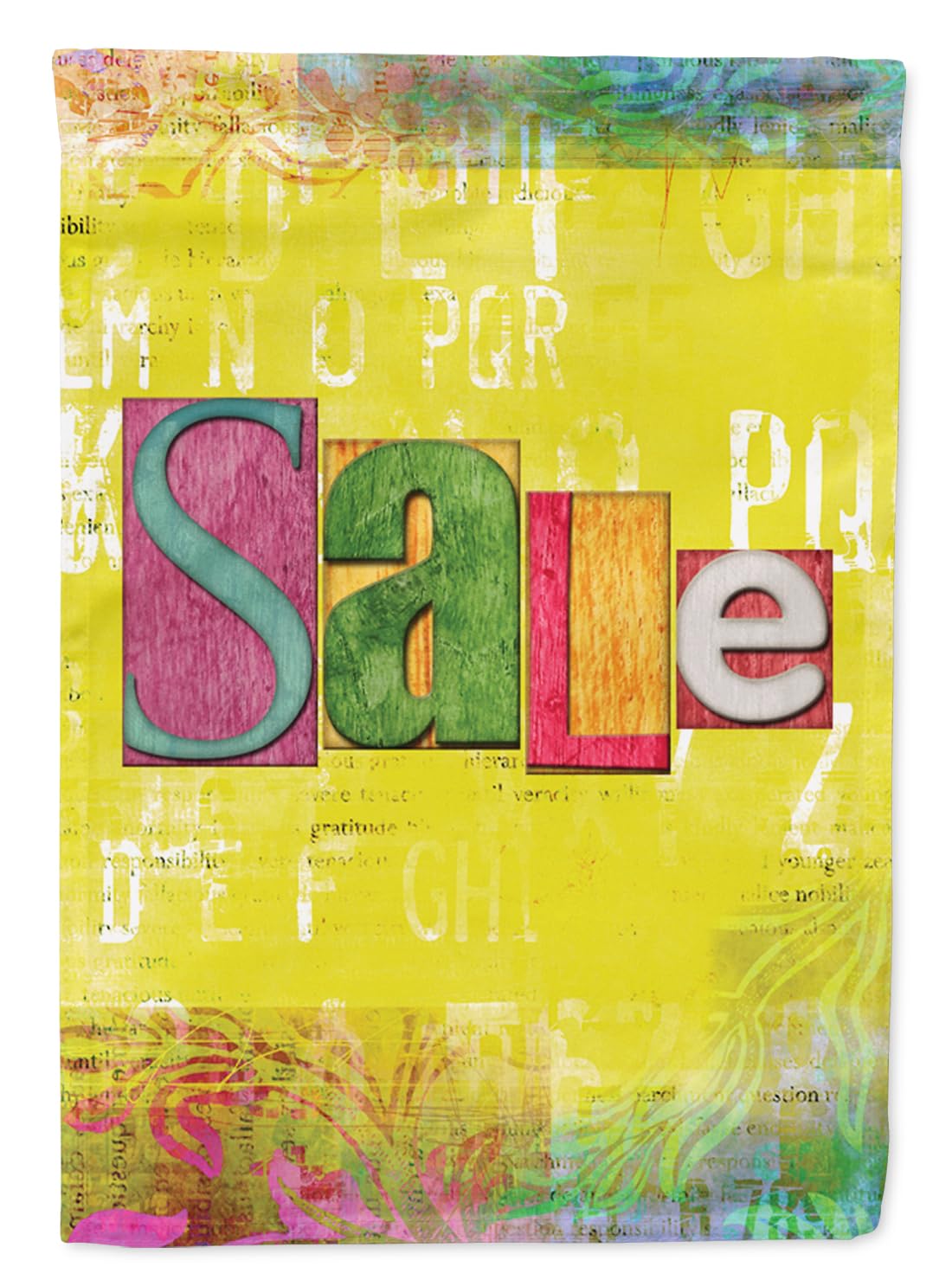 Drapeau Artsy Caroline's Treasures SB3098GF petit pavillon multicolore