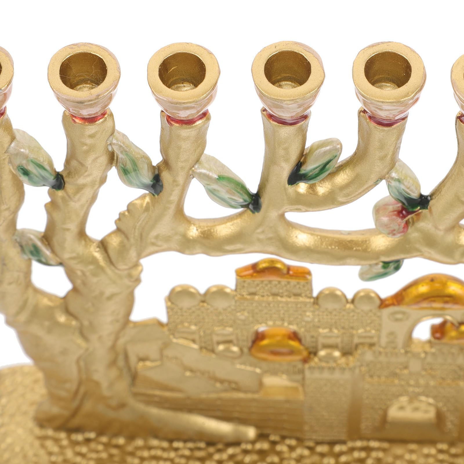 Lega di Alluminio Candelabro Oro Ebraico a Nove Bracci