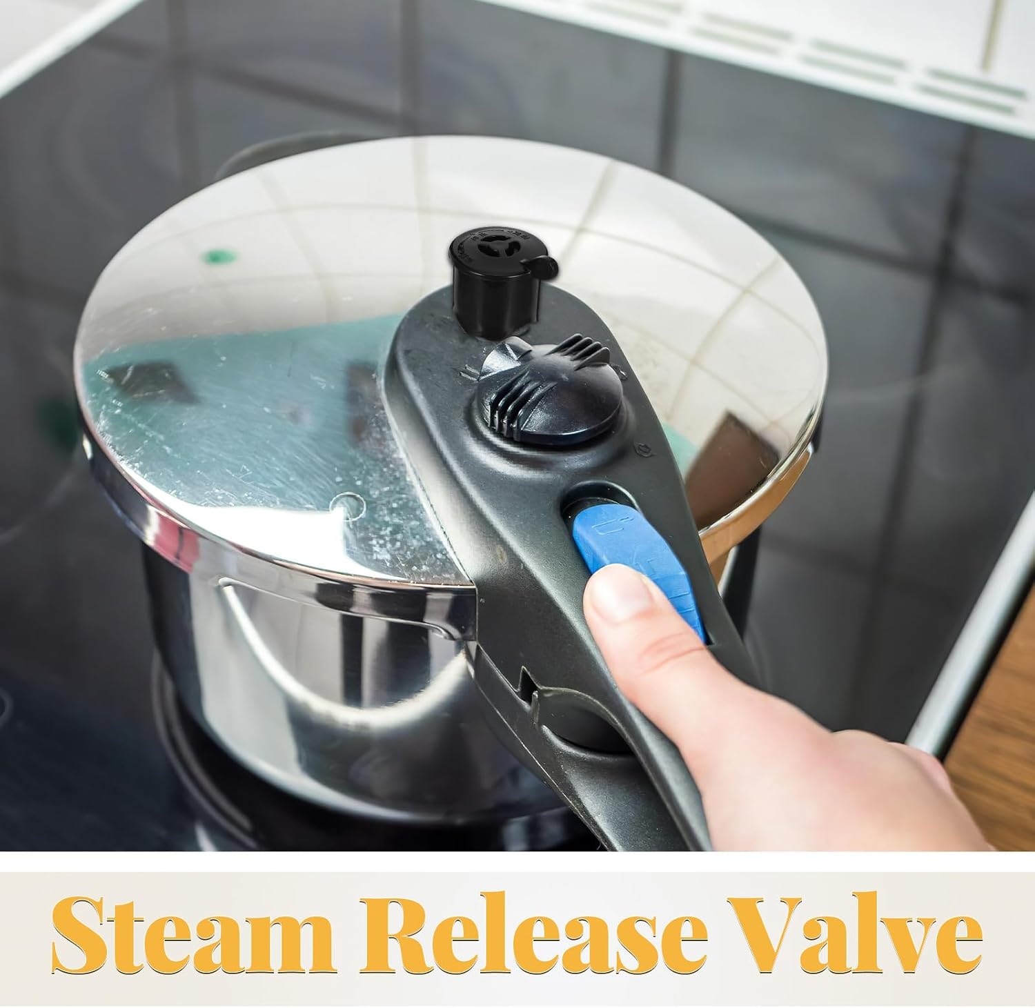 COLLBATH 4pcs Pressure Cooker Parts, Pressure Cooker Steam Release Valve for Fast Cooking Pot Stewing - 1.69" .30" Kitchen Gadget For Safe Cooking