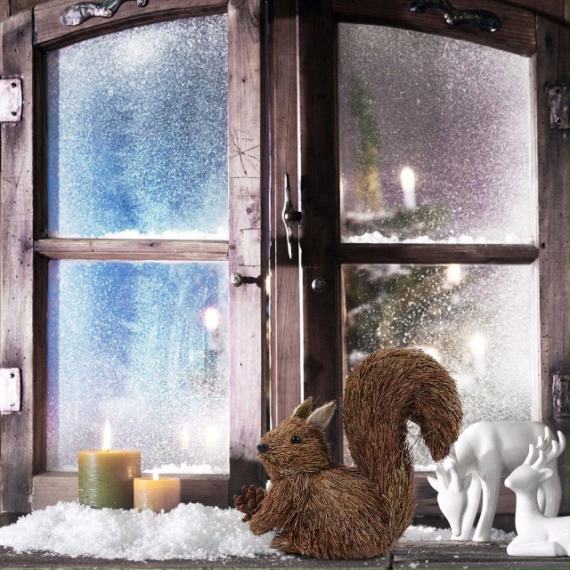 Amazon.com: Sosoport Sisal Squirrel Decor Christmas Squirrel