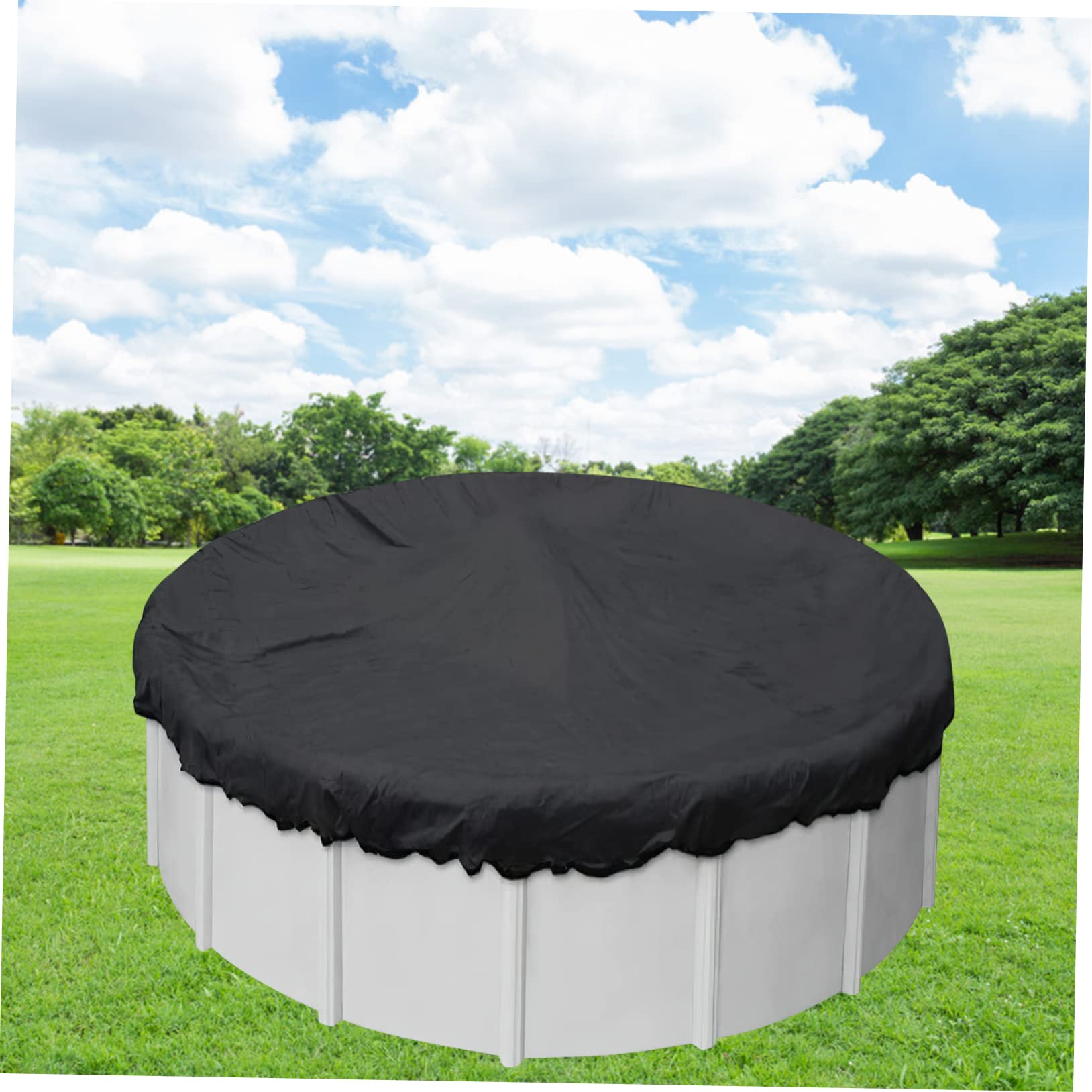 Mikikit Trampoline Cover Round Pool Shade Oxford Fabric 8ft Trampoline Protector