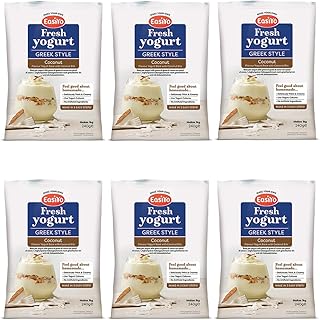 Easiyo Greek & Coconut Premium Yoghurt Mix 240g (Pack of 6)