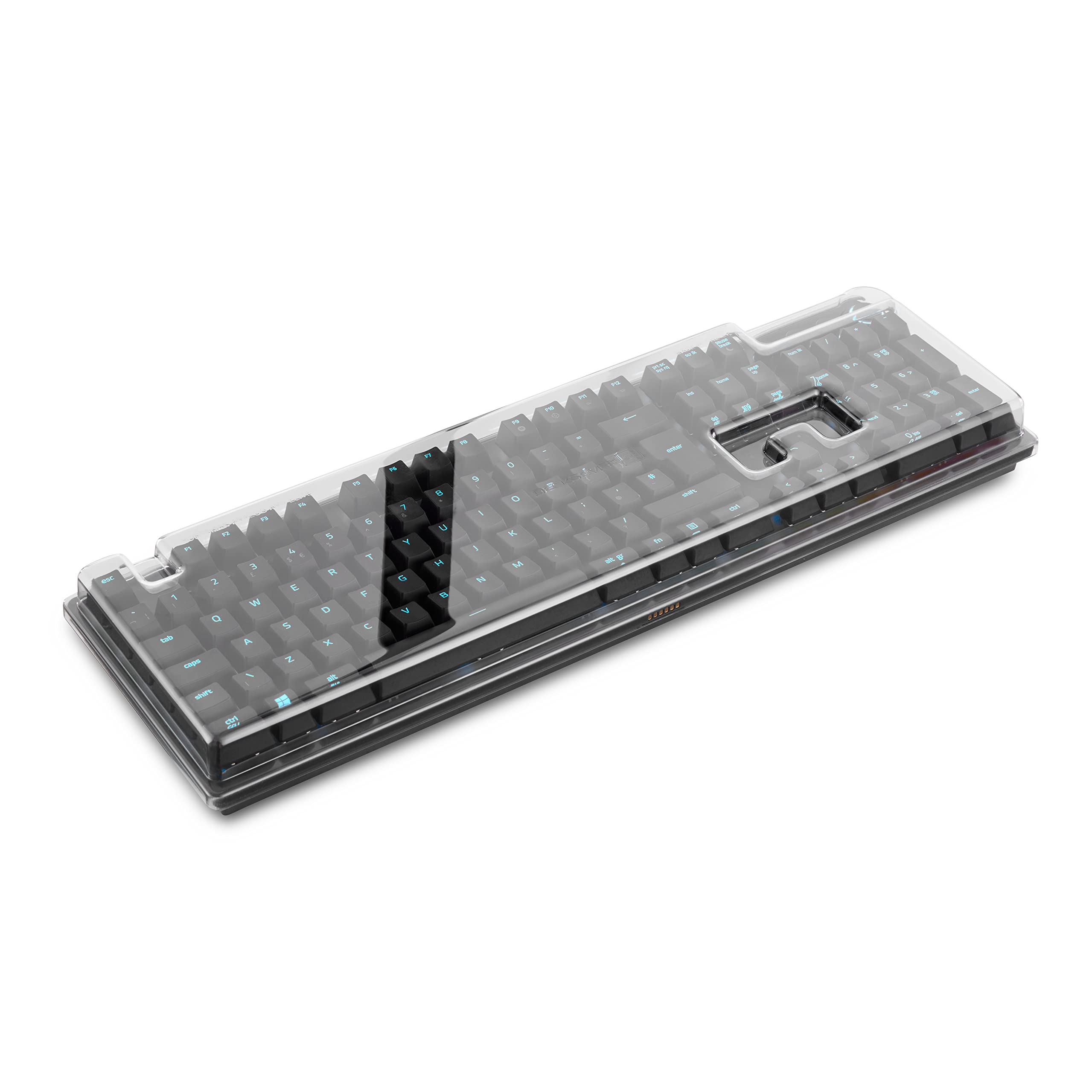 Decksavercover for Corsair K95 (RGB) Platinum keyboard series - Smoked/clear protective lid, made in the UK - the gamers' choice for unbeatable protection