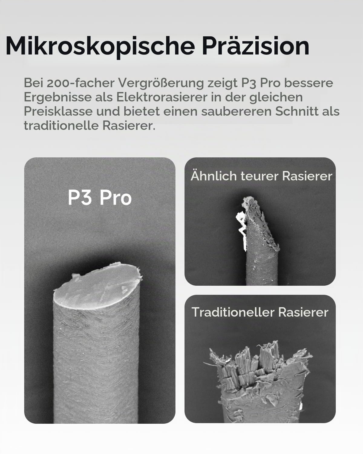 Laifen P3 Pro Elektrischer Shaver Ersatzkopf (Aluminiumlegierung) (Grau)