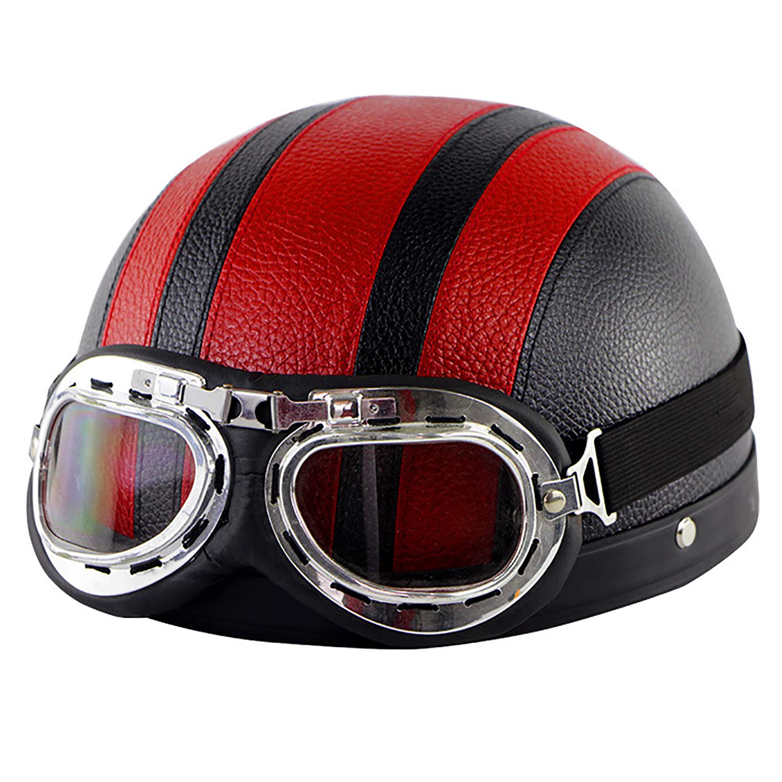 Cascos de motocicleta JATIBOSH para adultos con visera integrada