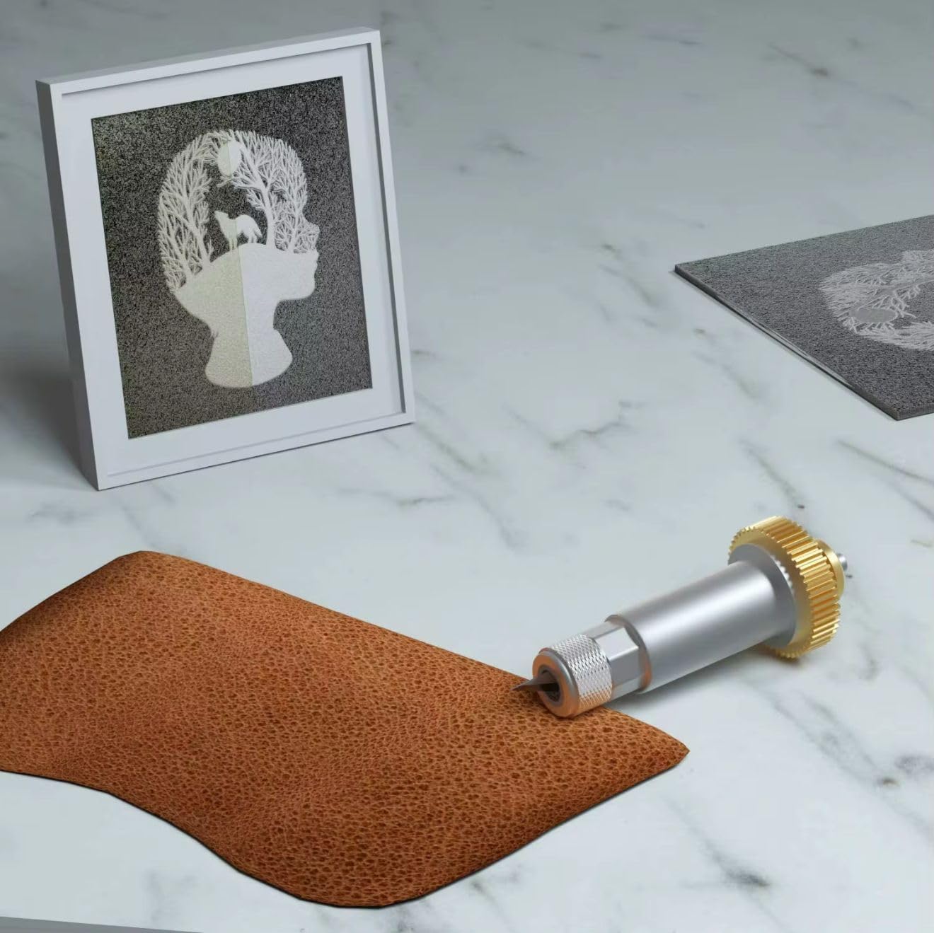 Lame de rechange compatible avec machine de découpe (Maker, Explore), pour sticker, gravure sur métal, travail du cuir et autres matériaux. Couteau avec base pour lames.