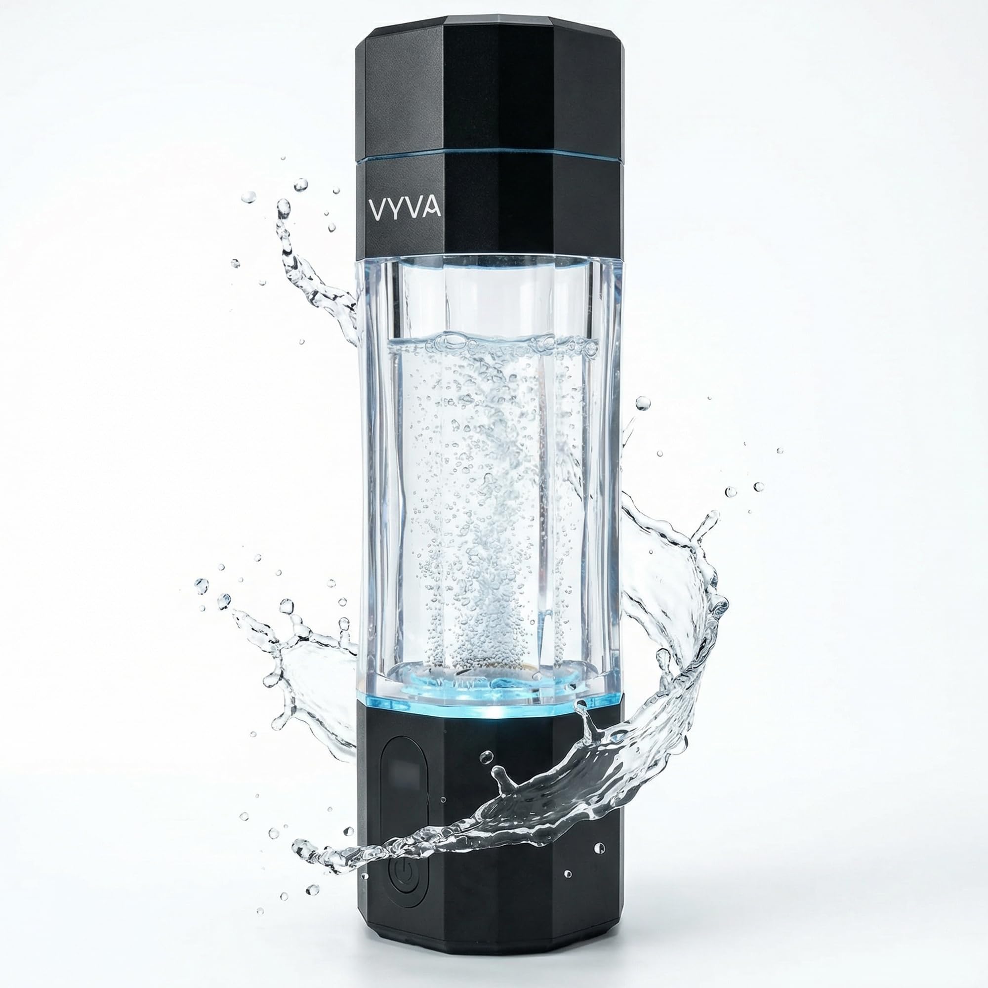 VYVA Hydrogen Water Generator Bottle (200ml) – Portable Hydrogen Water Maker, USB-C Rechargeable, Fresh Hydrogen On Demand, One-Button Use, Designed for Daily Hydration