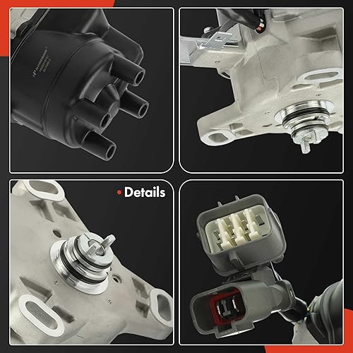 Vista 25 de A-Premium Distribuidor de encendido con tapa y rotor compatible con Honda Accord 1999 2000 2001 2002 L4 2.3L