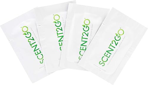 Miniatura 10 de Scent2Go Fragancia en polvo para inodoro, paquete discreto de tamaño de viaje, diseño de bloqueo de fugas, fórmula a base de plantas, limón + menta,