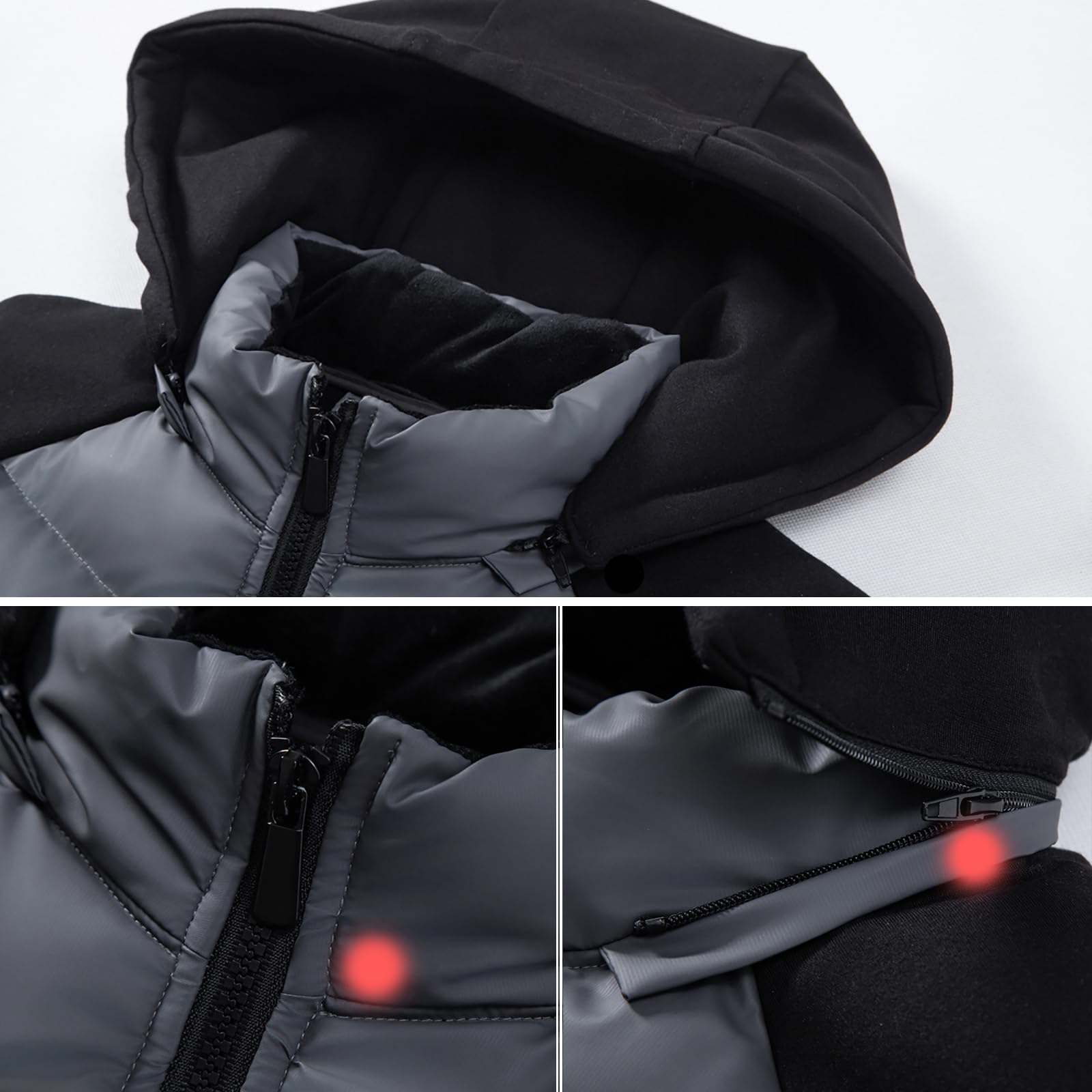 ARMAAN Giacche Uomo, Cappotto Invernale Imbottito Per FAIRY TAIL, Giacca Da Sci Calda Esterni Con Cappuccio, Softshell Antivento Tasche Multiple, Per Escursioni In Montagna, Viaggi
