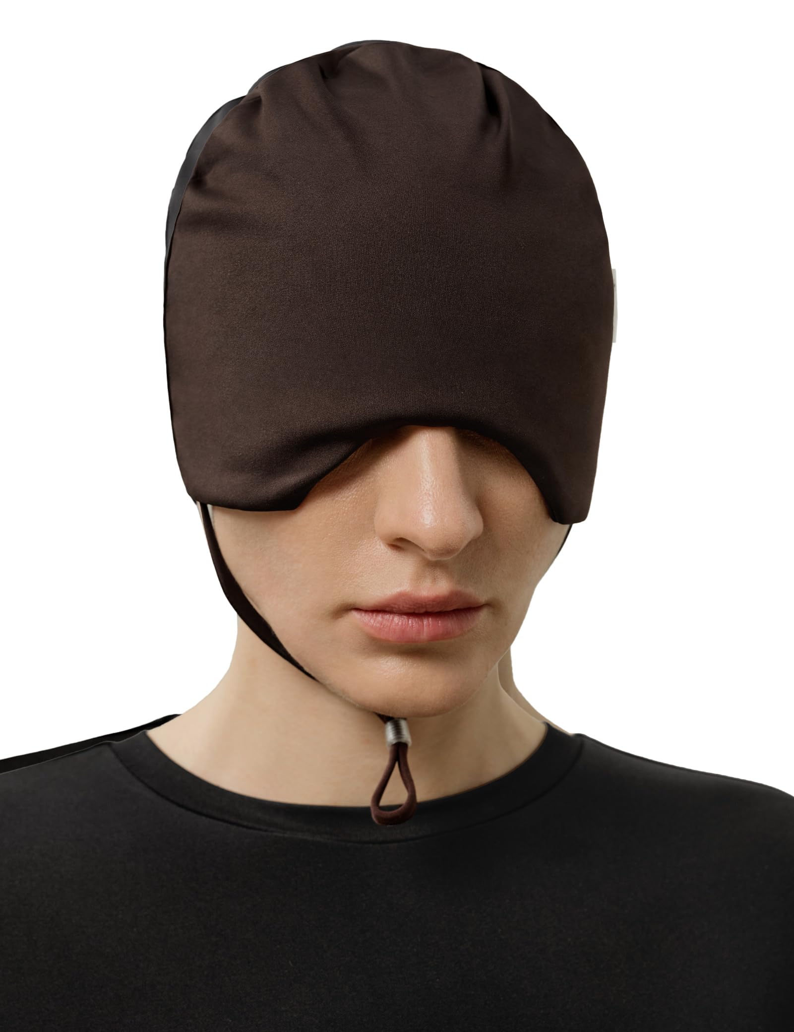 LilySilk Reine Seidenhaube zum Schlafen für Damen | Doppellagige lichtundurchlässige Haube mit verstellbarem Band für Reisen und Zuhause