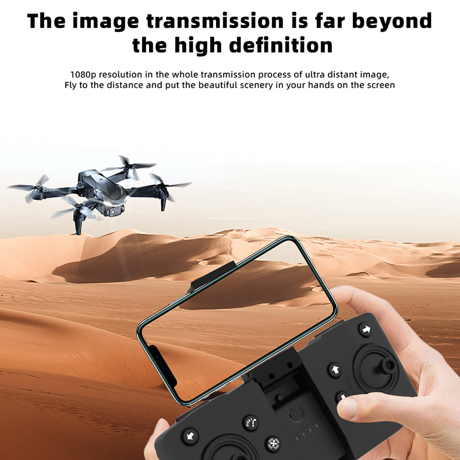 Dron Z Lokalizacją Przepływu Optycznego, Mini Dron Do Fotografii Lotniczej Z Podwójną Kamerą 1080P HD FPV, Śledzenie Lotu I Śledzenie Lotu, Na Prezenty Świąteczne I Noworoczne