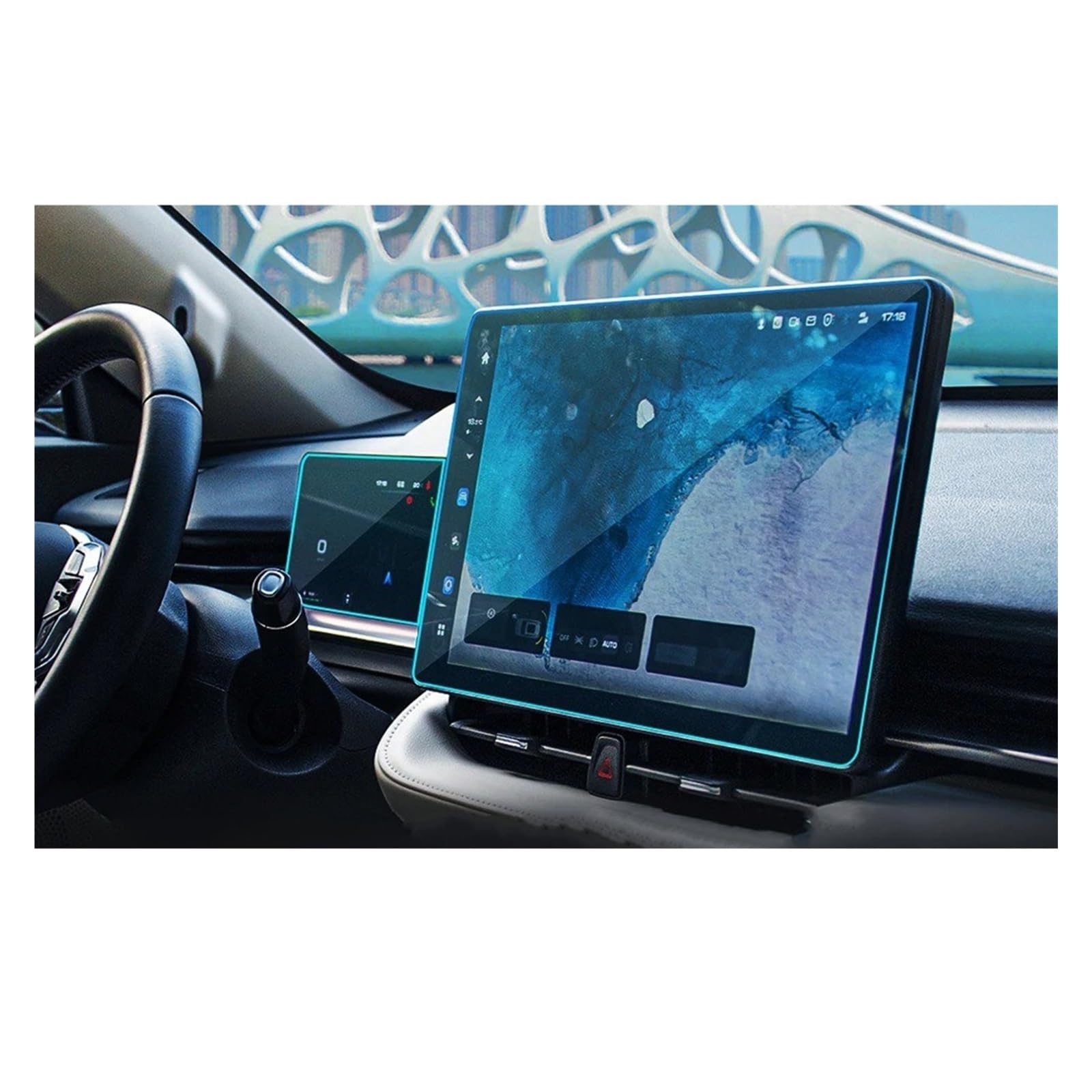 Navigation Displayschutz Für Haval H6 2021-2024 Auto Gehärtetes Glas Film Schutz Center Konsole GPS Navigations Screen-Dashboard Display Displayschutzfolie(1 Set)