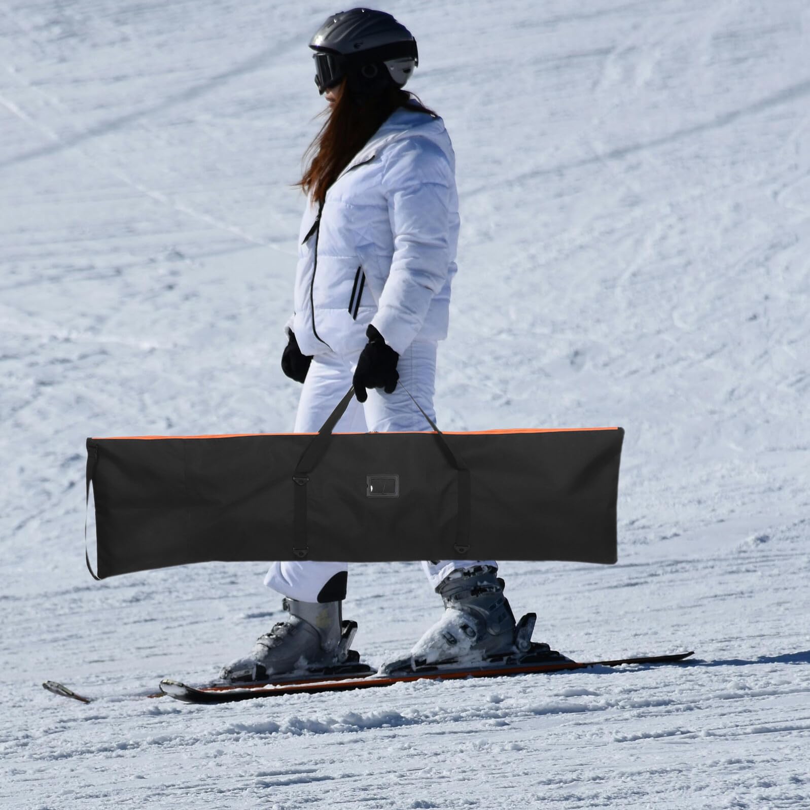 Veemoon Borsa da Snowboard Resistente Cinghie Regolabili, Porta Attrezzatura Sportiva Invernale Ampi Scomparti, Custodia per Trasporto Snowboard e Accessori da Sci Uomo, Borsa da Viaggio