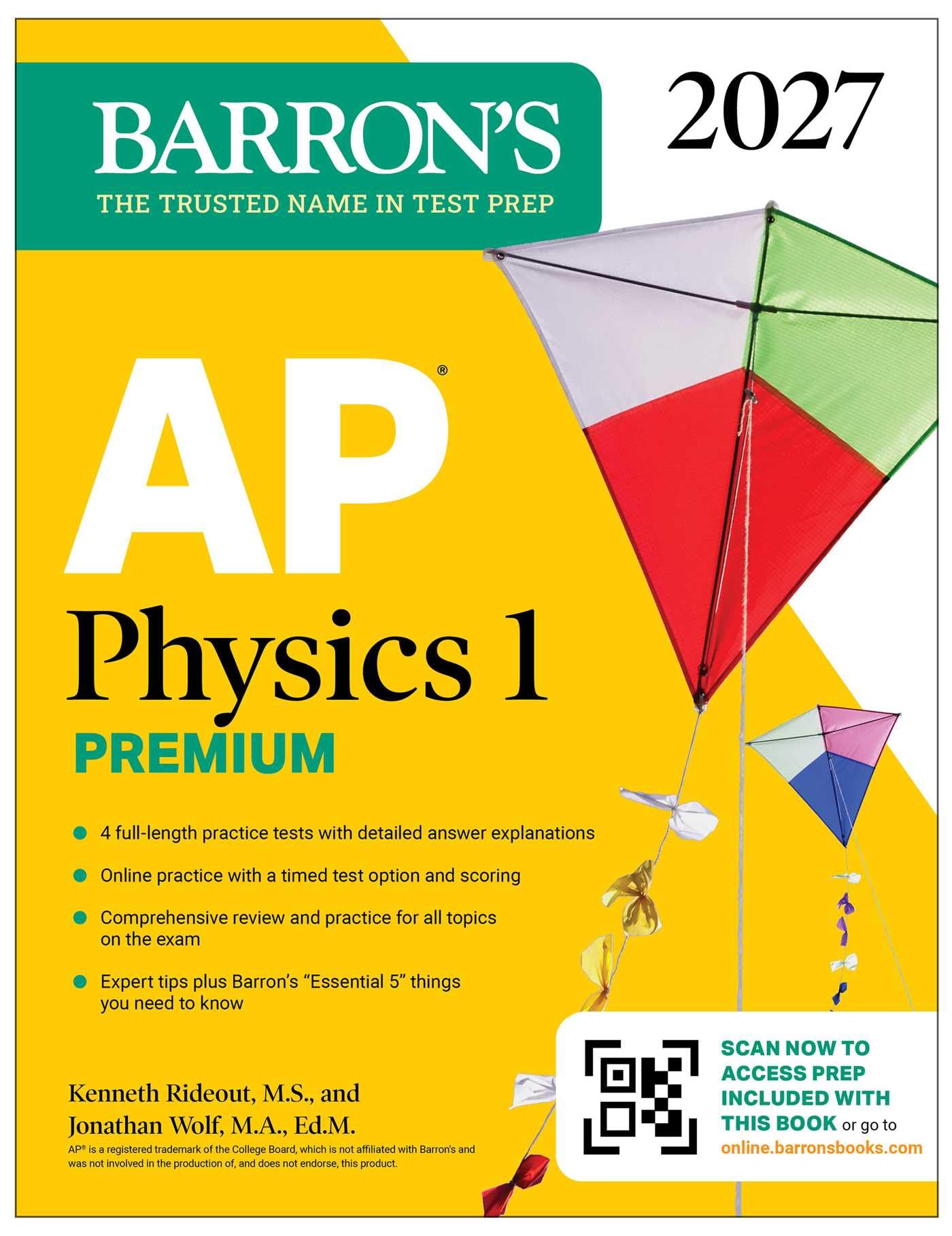 AP Physics 1 Premium, 2027: Prep Book with 4 Practice Tests + Comprehensive Review + Online Practice (Barron's AP Prep)