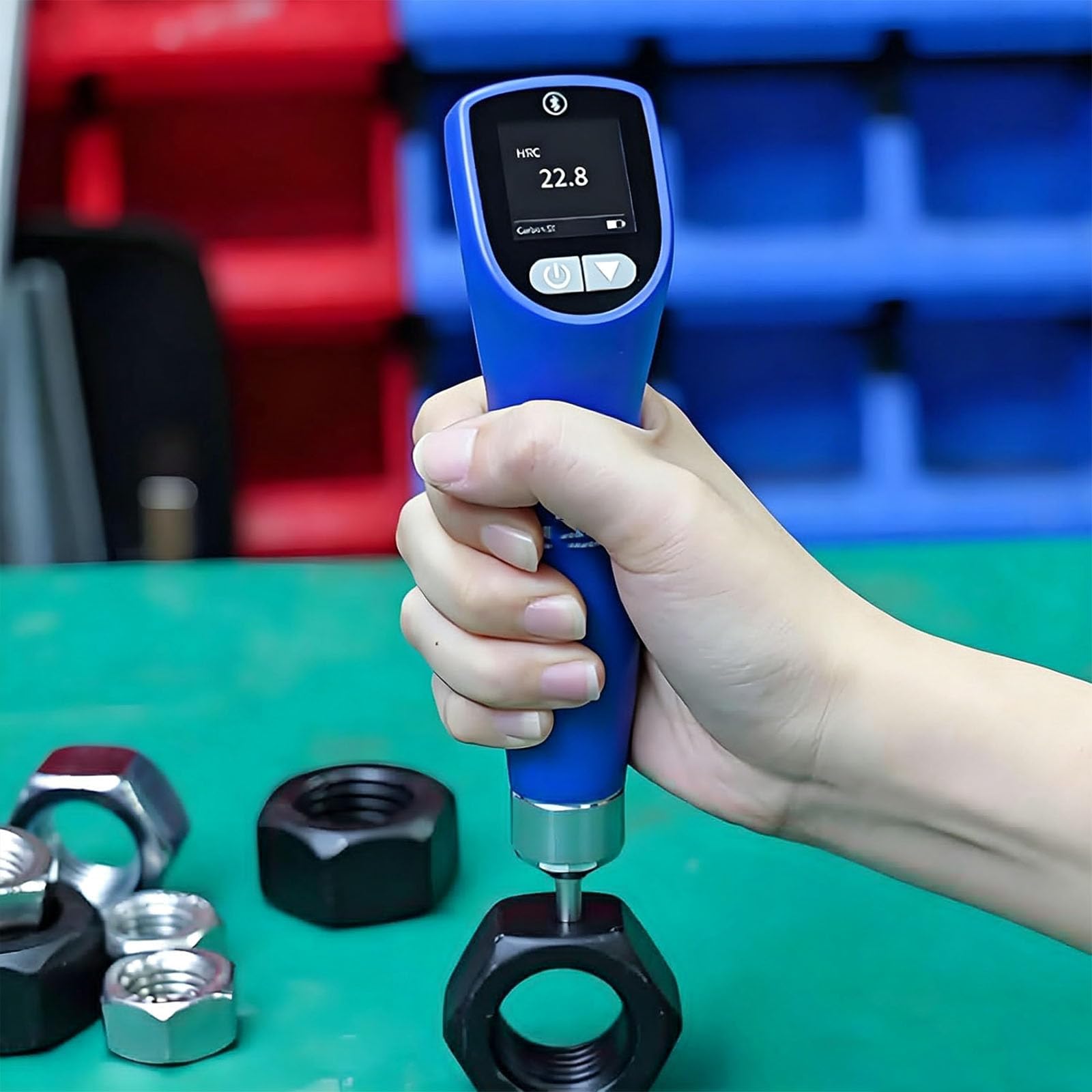 Ultraschall-härteprüfgerät Mit Zwei Prüfköpfen Und Lcd-display, Für Hv-, Hrc-, Hrb- Und Hb-prüfungen, Integrierte Speicherfunktion, 1hv-0,1hrc-auflösung Für Metallische Werkstoffe Und Ultradünne