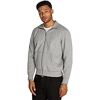 Tommy Hilfiger Uomo Felpa con Cerniera Essential Fleece Colletto alla Coreana
