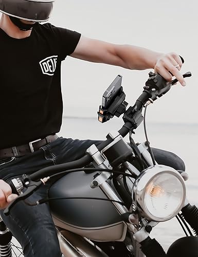 Miniatura 7 de Soporte de teléfono para bicicleta eléctrica, de montaña, scooter y motocross compatible con cámara bloqueo 1S Soporte universal de manillar de