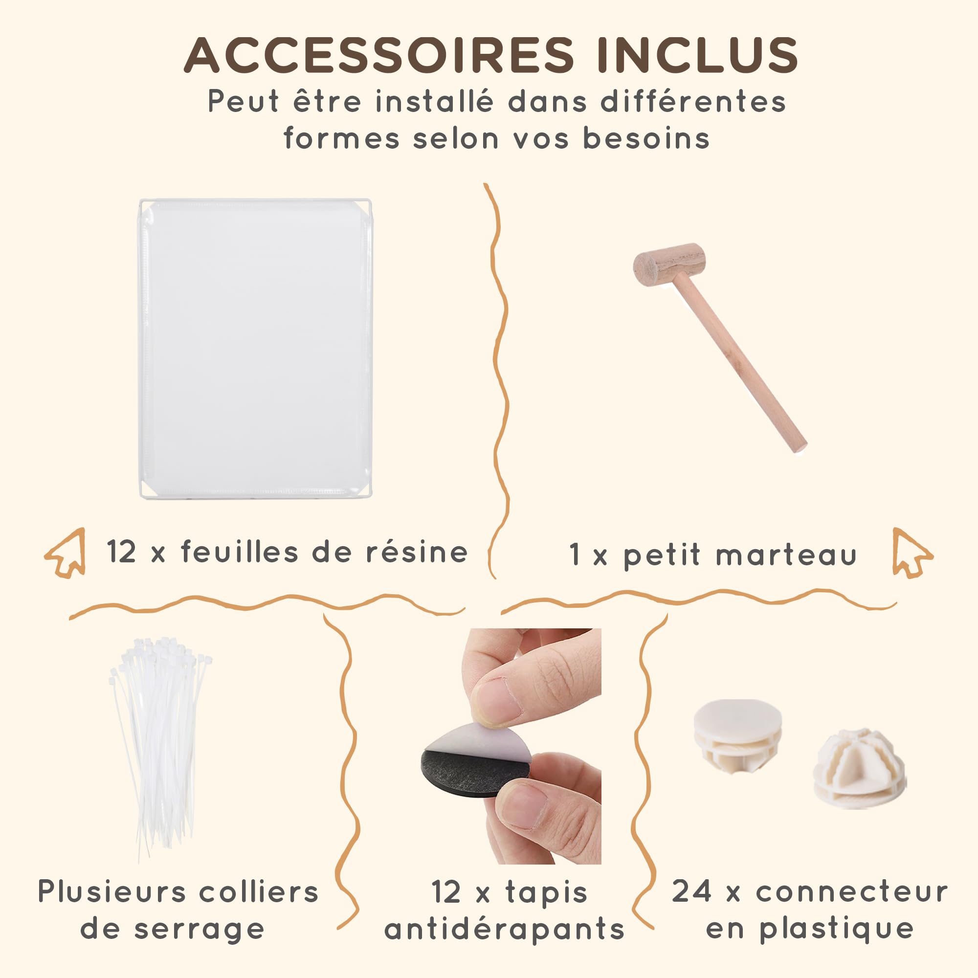 PawHut Enclos Parc modulable pour Petits Animaux 12 Panneaux pour Chiot, Cochon 105 x 105 x 45 cm Blanc
