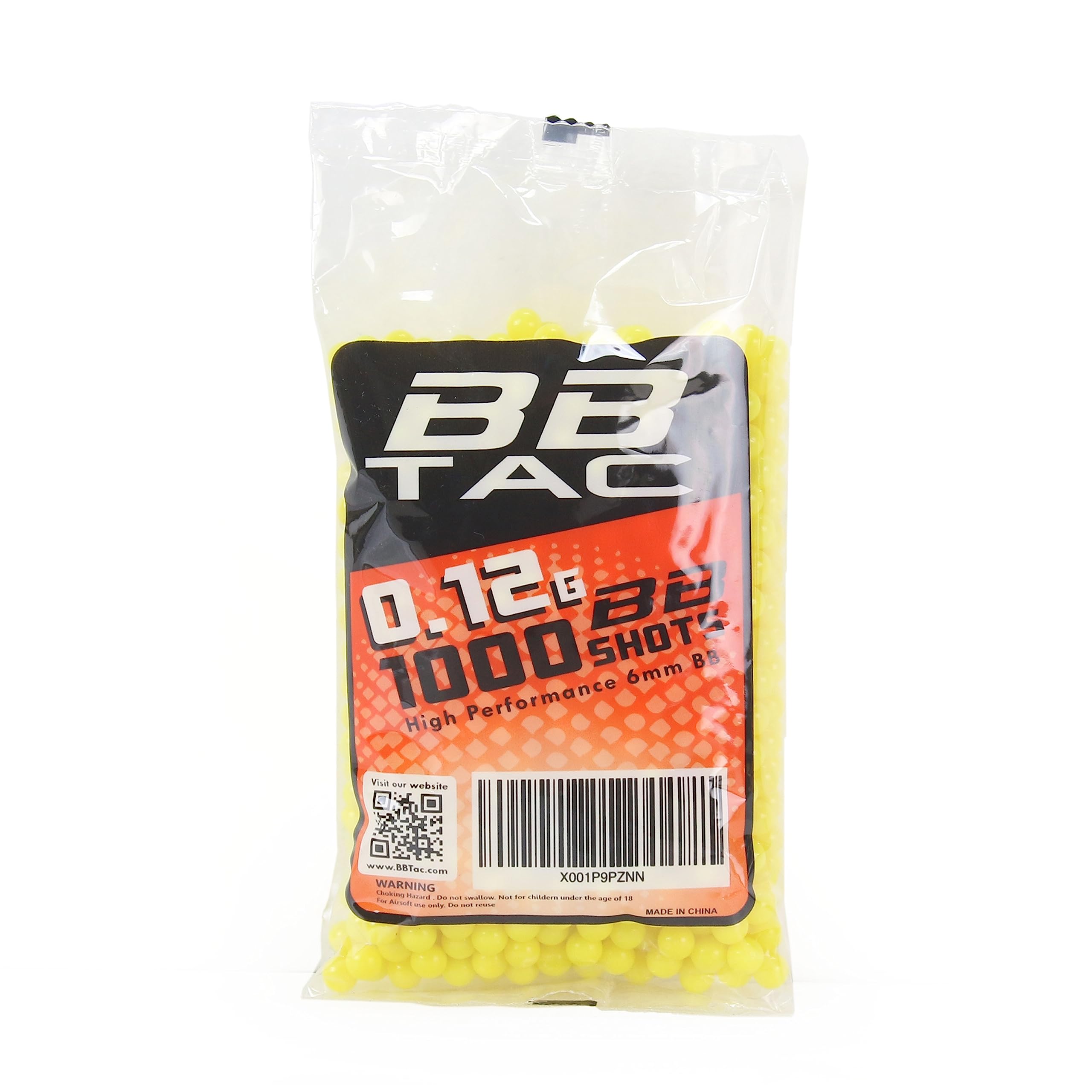 BBTac1000 Bag .12g 6mm BBs for Airsoft Guns
