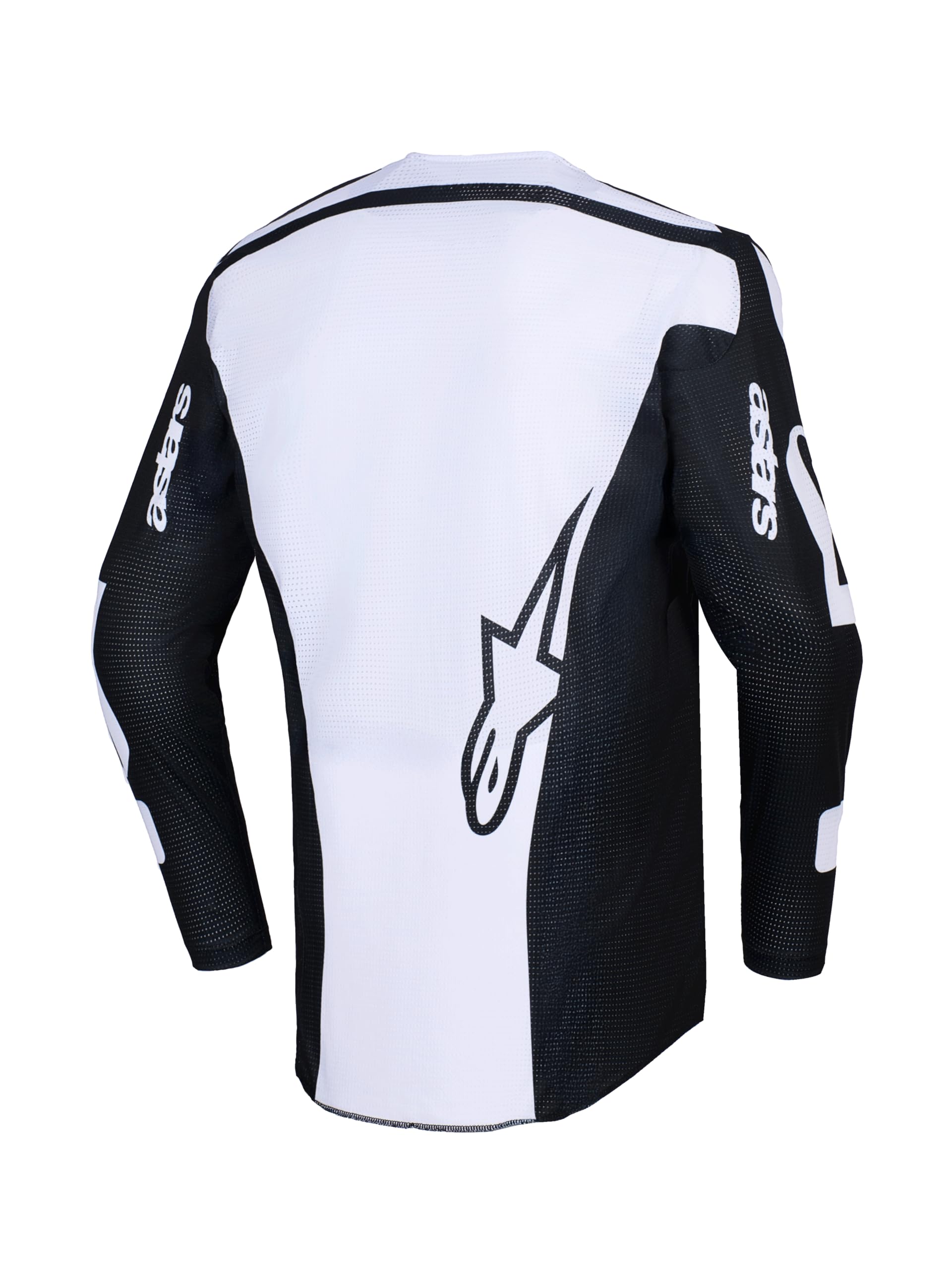 Alpinestars Racer Air Riway Maglia da motocross, nero/bianco, L