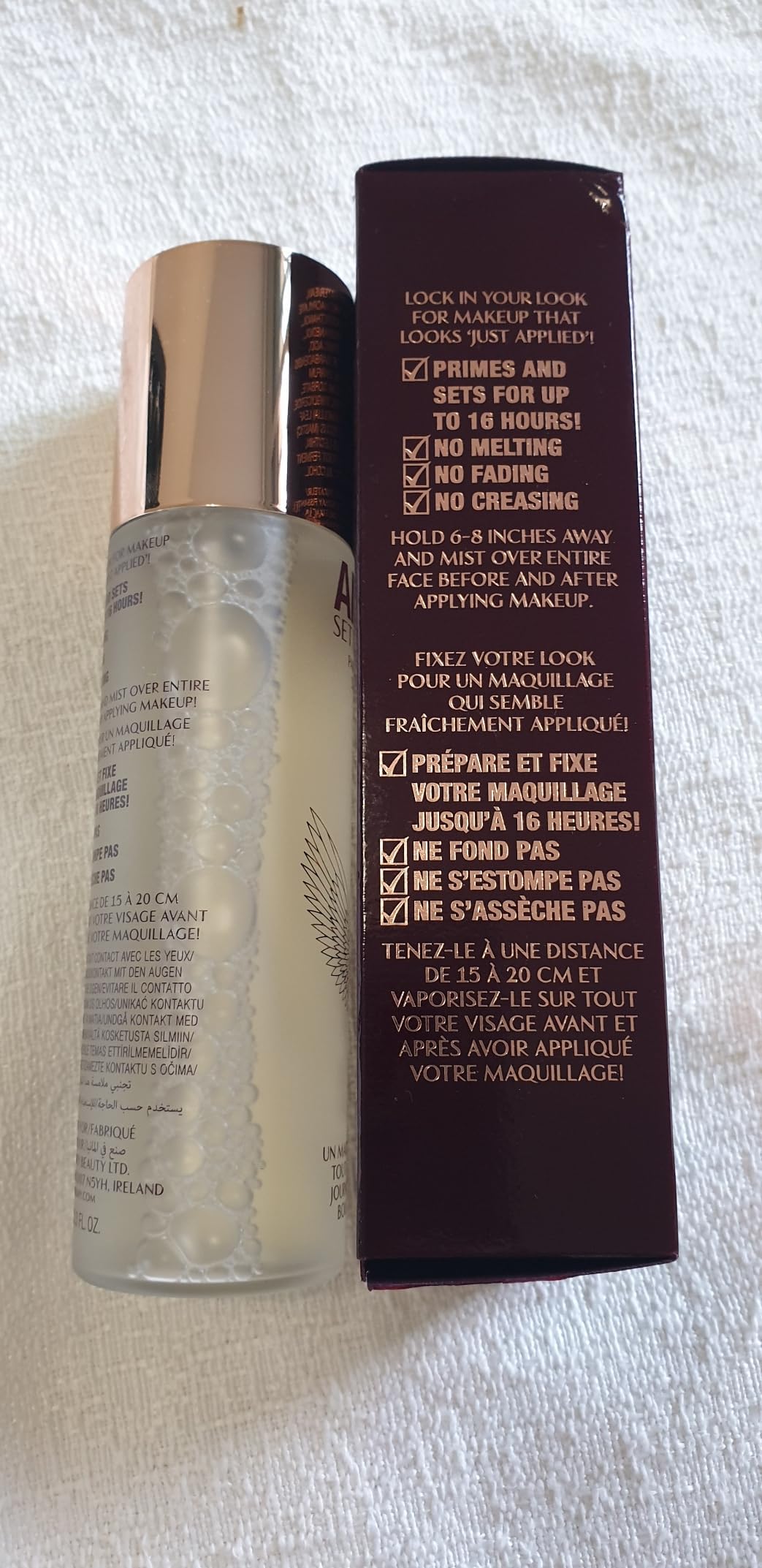 Charlotte Tilbury Original | Spray Airbrush Perfection Impeccable | BELLA par Cloud.Sales Cosmetics (SPRAY FIXATEUR 100 ml)