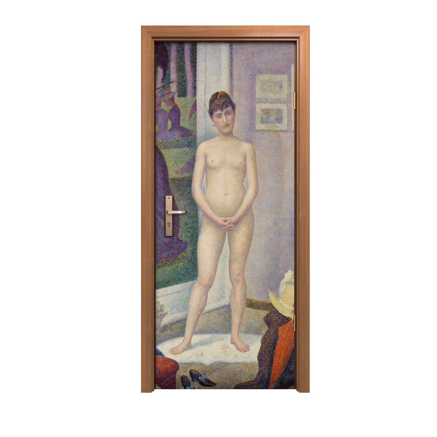 Autocollant de porte 90x200cm sticker mural Seurat modèles