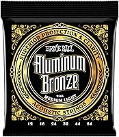 Vista 4 de Ernie Ball set de cuerdas para guitarra acústica de bronce aluminio, M