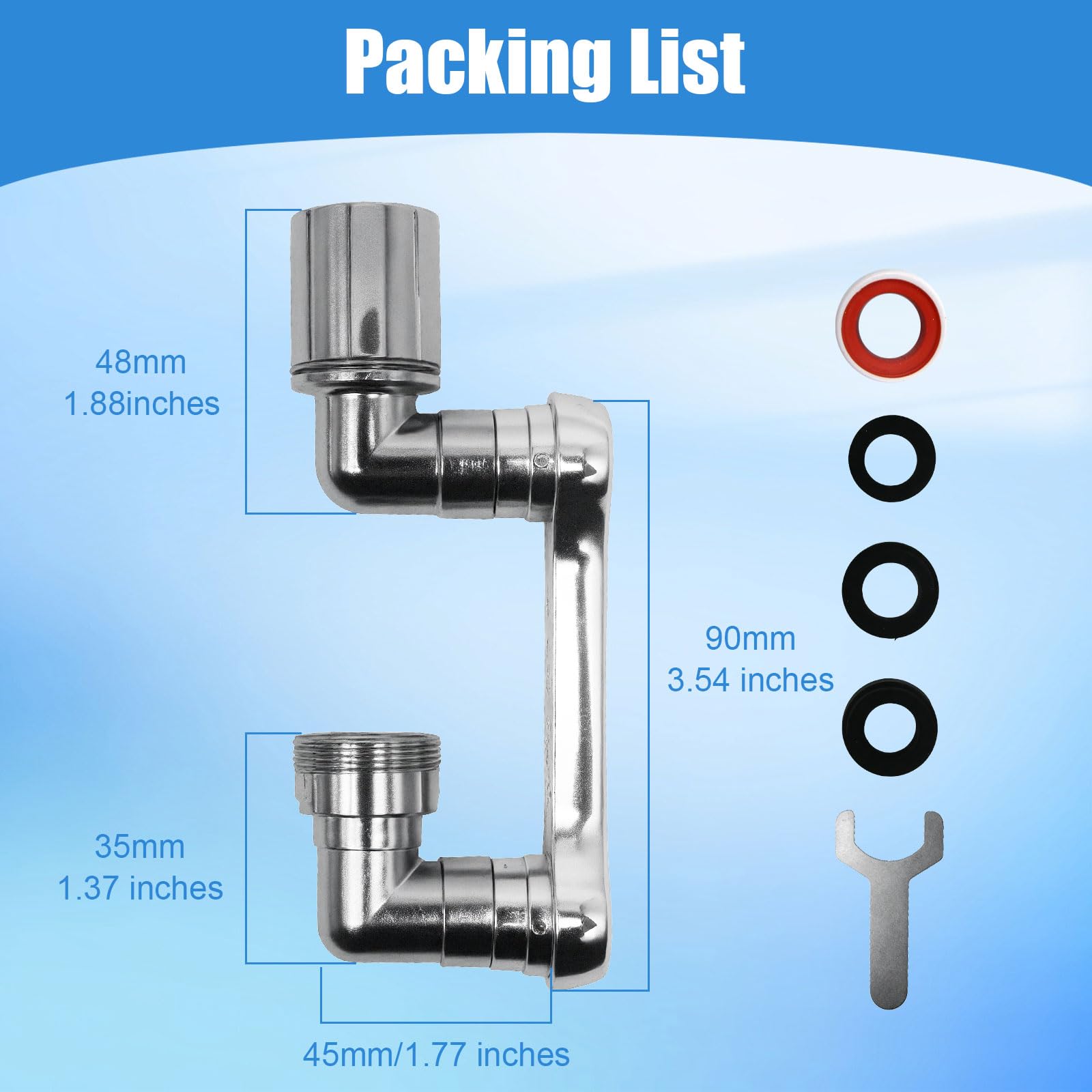 Swivel Faucet Extender - 1080° Rotation -4 Swivel Faucet Extender - 1080° Rotation -4