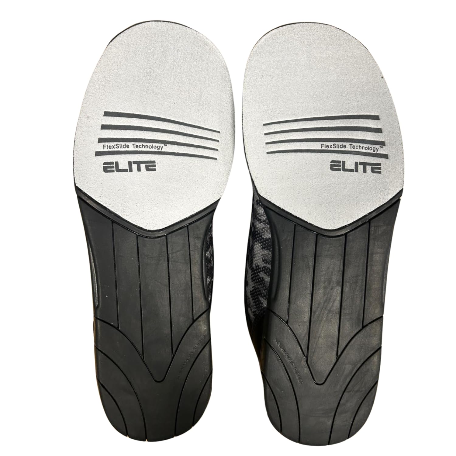 ELITE Pinnacle Bowlingschuhe für Herren – leicht, universelle Gleitsohlen, bequem und leistungssteigernd, Grau, Camo, 48 EU