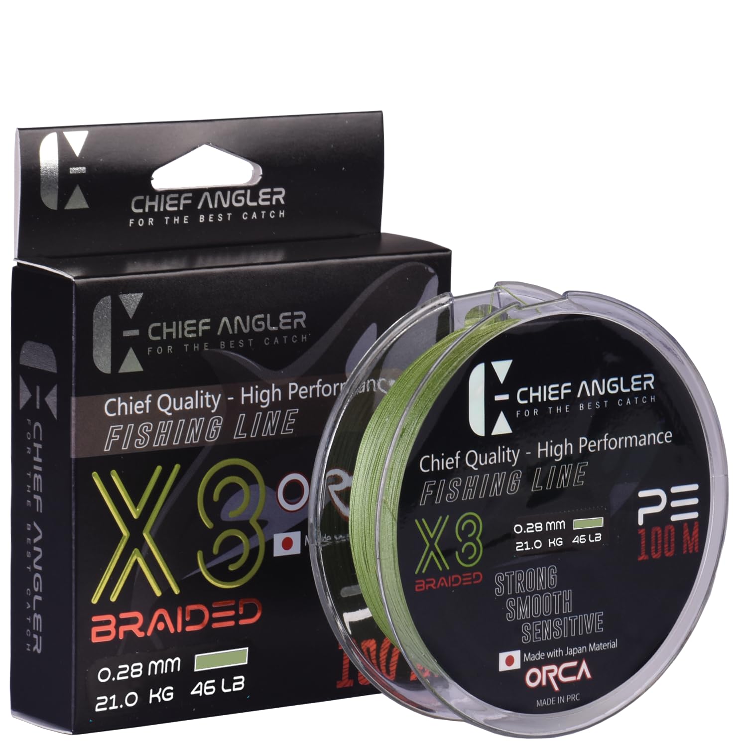 See full amazon price history chart for Chief Angler Saltwater and Freshwater PE Braided Fishing Line Strand 8X Green 0.28MM-45LB 100M Chief Angler Saltwater and Freshwater PE Braided Fishing Line Strand 8X Green 0.28MM-45LB 100M (B0CT3P7Q25) Amazon Price History, Amazon Price Tracker