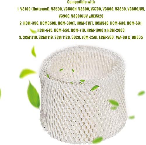 Miniatura 2 de HIFROM Paquete de 5 filtros de mecha de humidificador de repuesto WF2 y PWF2 compatibles con Kaz & Vicks V3100 V3500 V3600 V3800 V3900 Honeywell
