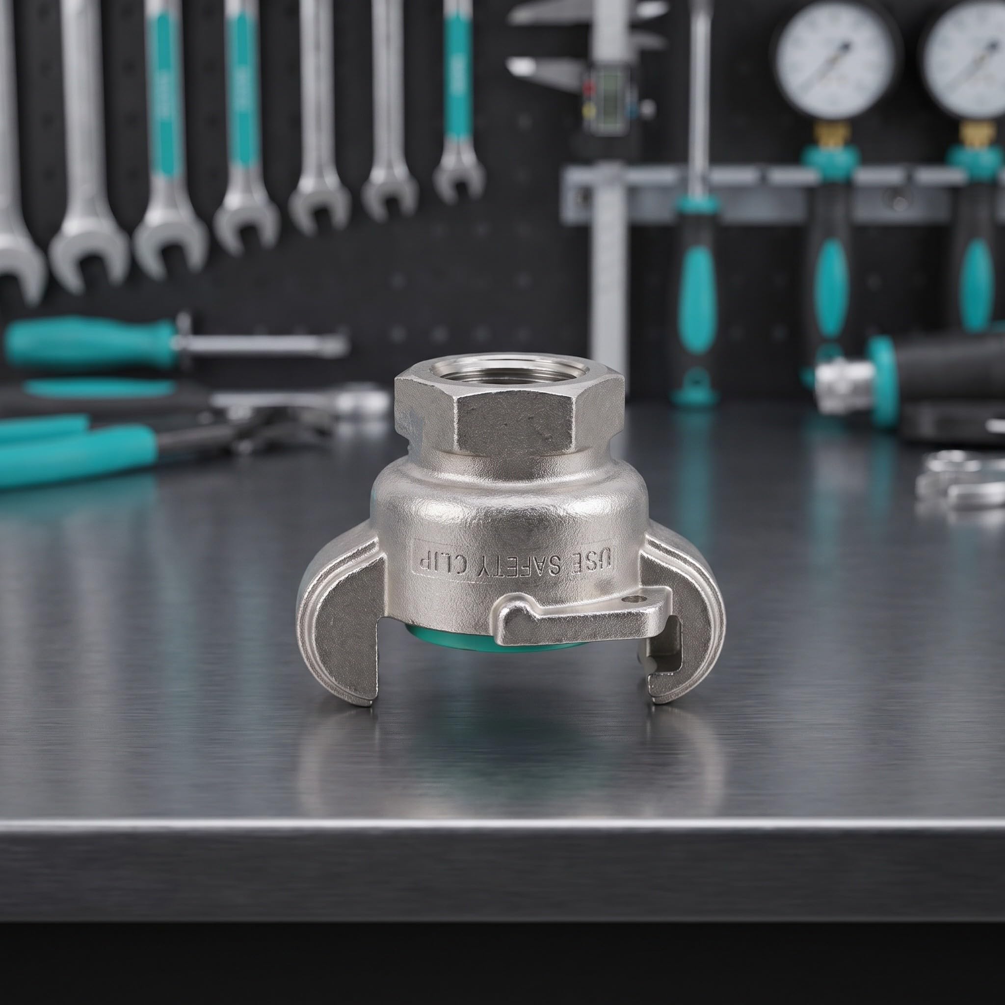 Lurrose Raccordo Chicago in acciaio inox da 1/2'' femmina NPT per | Attacco rapido in stile americano, filettatura interna, connettore per tubazioni di compressori d'aria, accessori