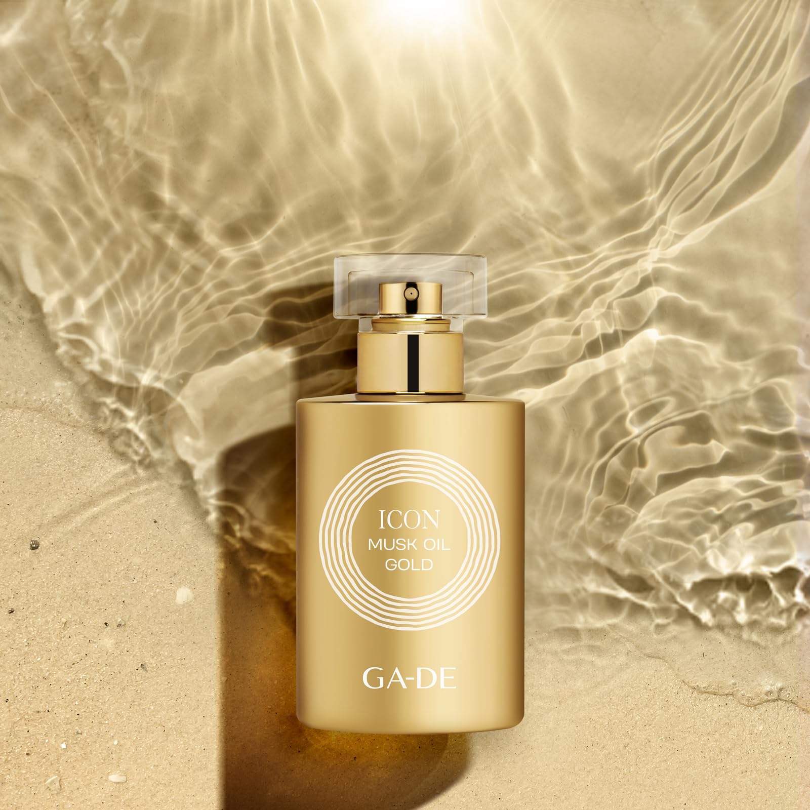 GA-DE Icon Musk Oil Gold EDP Spray perfumy dla kobiet - nuty mandarynki, czarnej porzeczki, jaśminu i paczuli - promieniuje pozytywną energią - 48 g