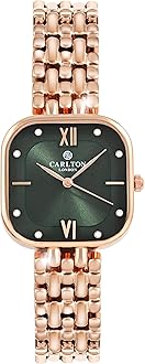 Chelsea Women Stainless Steel Analog Watch, Dark Green, Classic