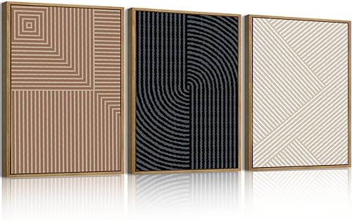 Miniatura 58 de ANHUIB Arte de pared de Jesús de 16 x 24 pulgadas, arte de pared de Jesús alimenta a los 5000, juego de 3 lienzos enmarcados, decoración de pared