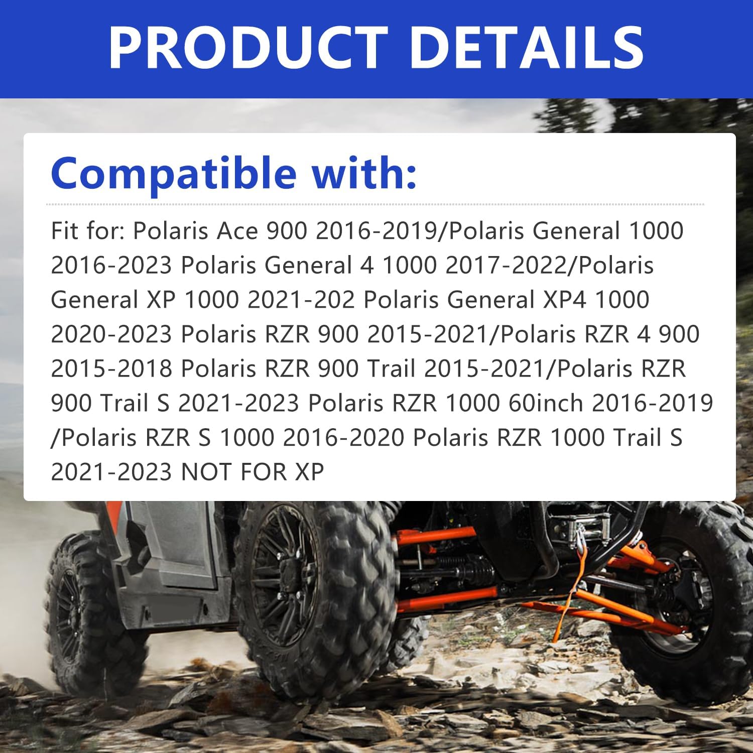 2 PCS 7082115 Air Filters - Fit for Polaris General 1000 4 XP4/RZR 900 4 S Trail/RZR S 1000 Trail/Ace 900 7082115 7081937