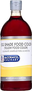 McCormick Culinary Egg Shade (Yellow) Food Color, 32 fl oz - One 32 Fluid Ounce Bottle of Egg-Shade Food Coloring With Bright, Lively Yellow Color Perfect for Frosting, Icing, Cakes, Cookies and More