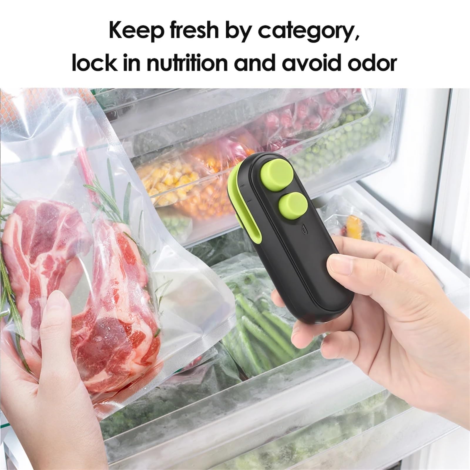 Sigillatura dei sacchi Macchina sigillatrice, Macchina sigillatrice ricaricabile Snack a pressione manuale Sacchetto di plastica Dispositivo termosaldante Conservazione alimentare portatile for picco