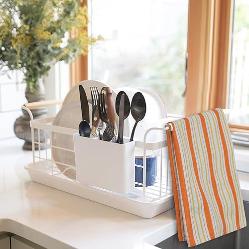 Miniatura 2 de Sweet Needle Toallas de cocina de 18 x 28 pulgadas, 100% algodón, paquete de 6, paño de cocina tejido de canasta con lazo para colgar, altamente