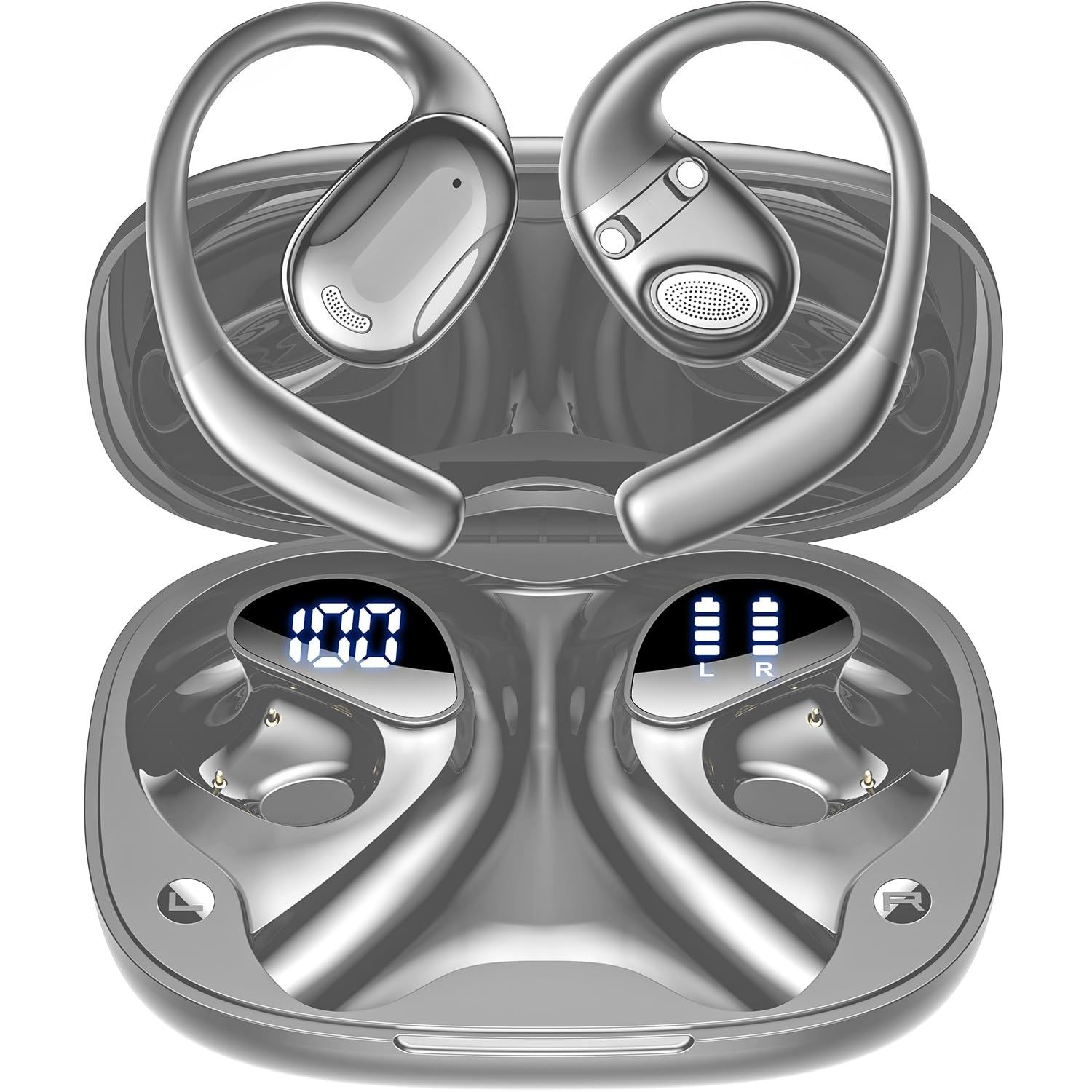 Amazon.co.jp: イヤホン Bluetooth ワイヤレスイヤホン 「最大100時間