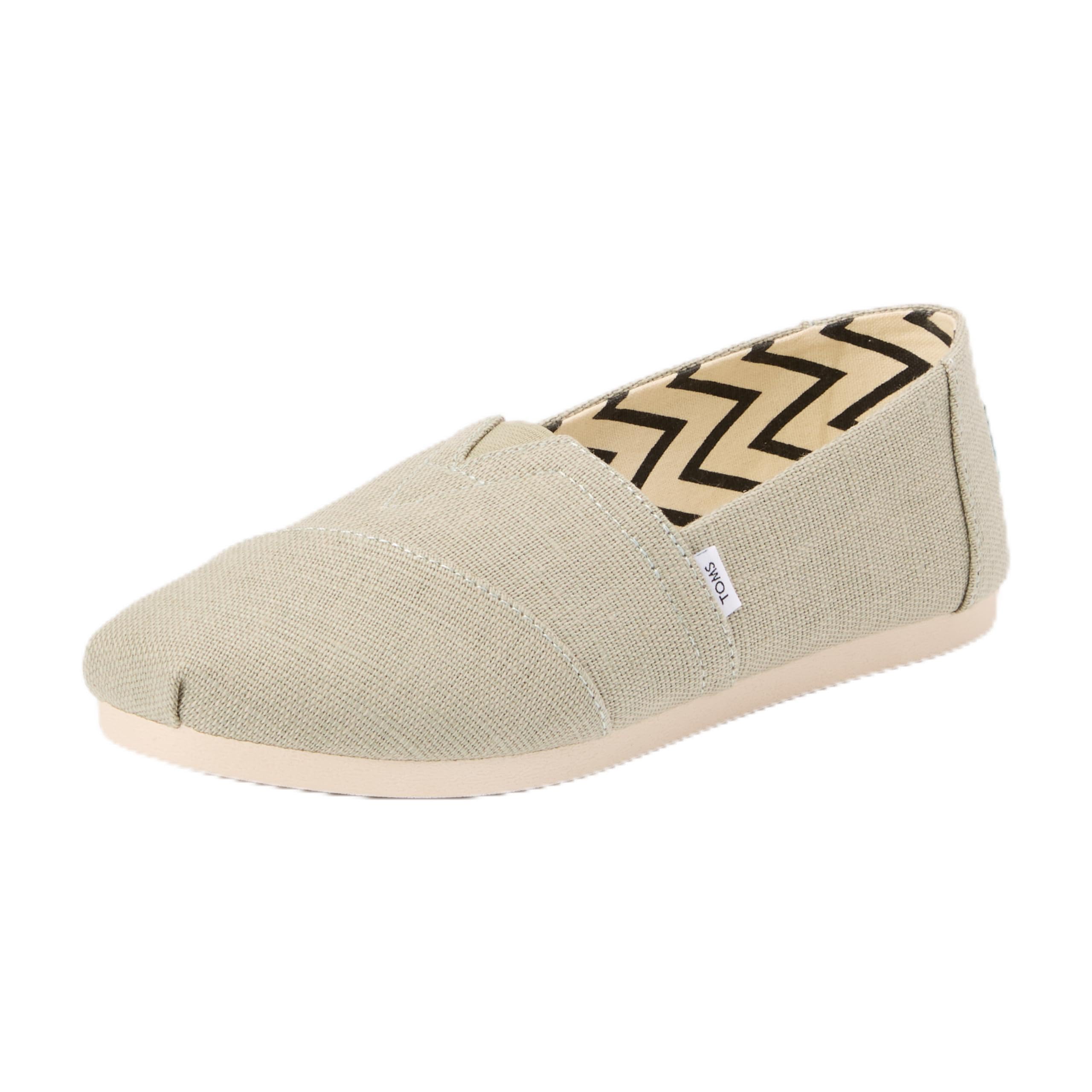 TOMS Womens Alpargata Loafer Flat, Clay Heritage Canvas, 7 UK