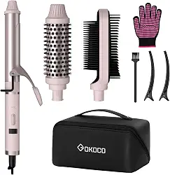 Kit Cachos e Alisamento GOKOCO GD034 Rosa 3 Anexos