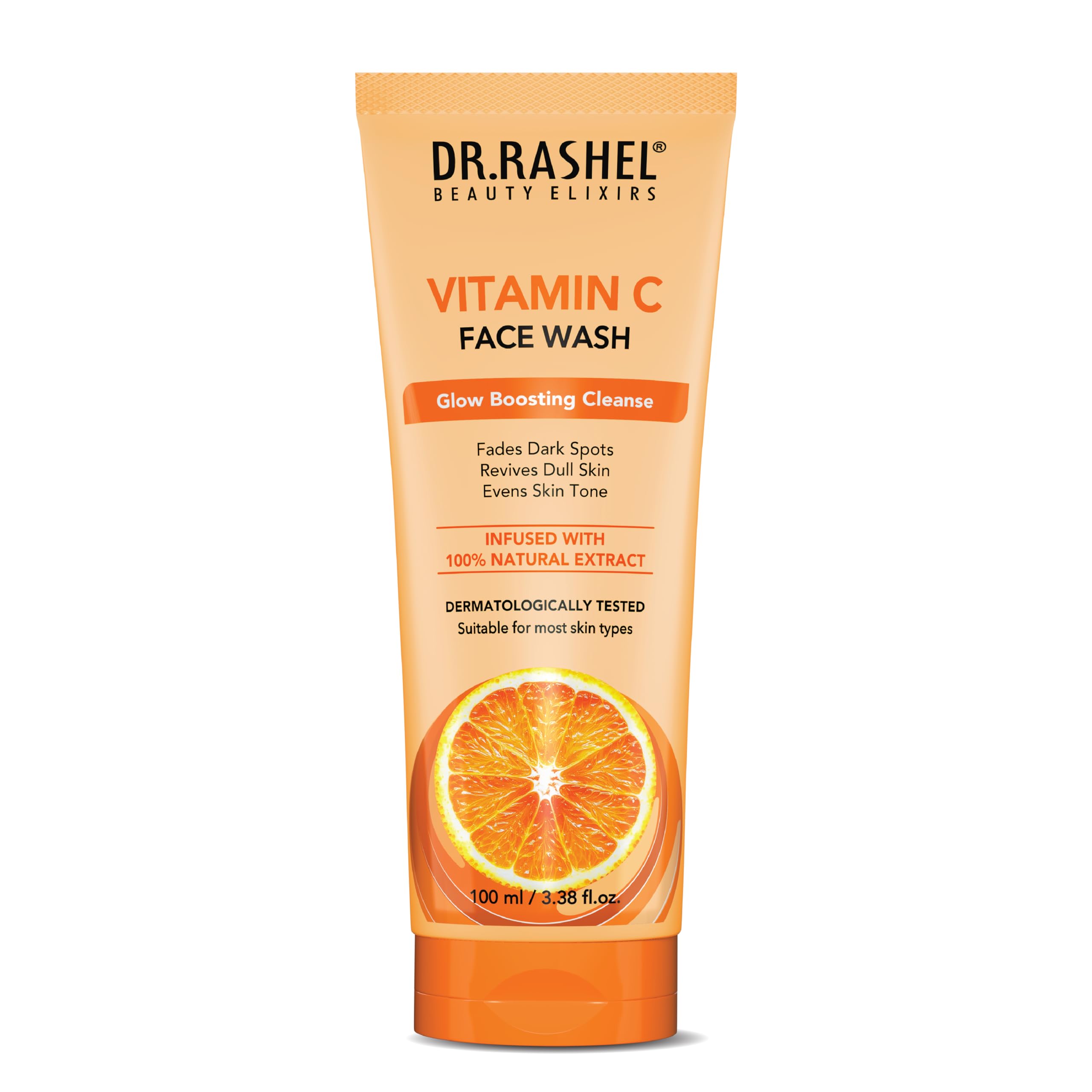 DR.RASHEL Vitamin C Face Wash Enriched with Goodness of Vitamin C with No Parabens, SLS, Silicones & Colour (100 ml)